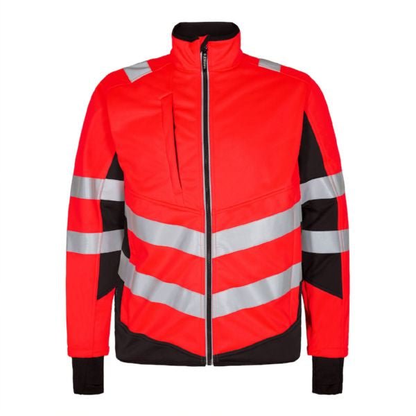 Safety Softshell - Jacke Orange/Grün – Atmungsaktive Arbeitsjacke - Bayerwald Arbeitsschutz