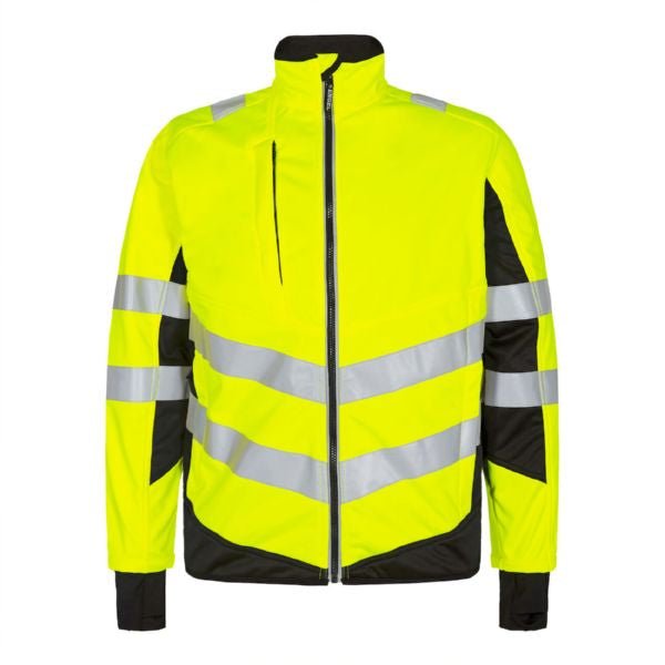 Safety Softshell - Jacke Orange/Grün – Atmungsaktive Arbeitsjacke - Bayerwald Arbeitsschutz