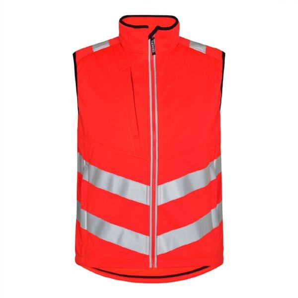 Safety Softshell - Weste Hi - vis Orange – Sichtbarkeit und Komfort - Bayerwald Arbeitsschutz