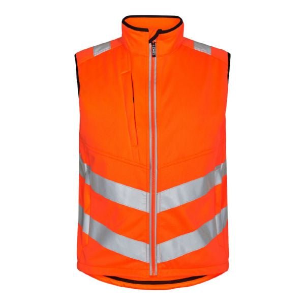 Safety Softshell - Weste Hi - vis Orange – Sichtbarkeit und Komfort - Bayerwald Arbeitsschutz