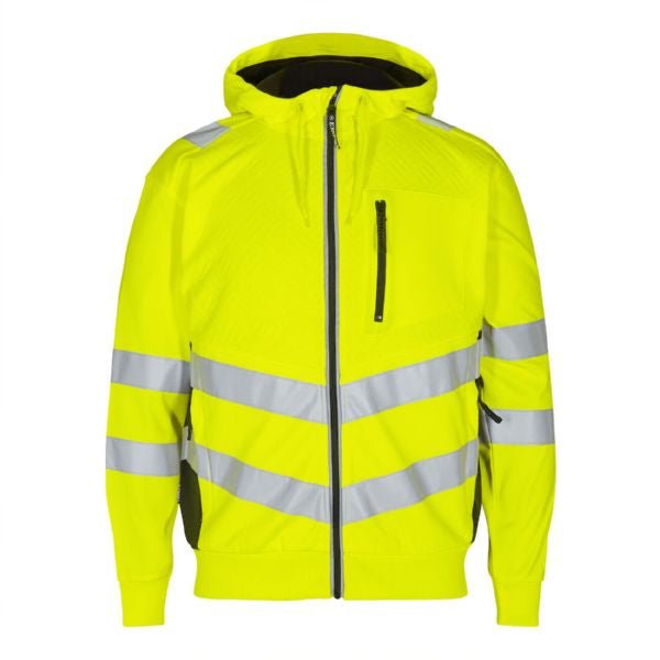 Safety Sweatcardigan Orange/Grün – Sichtbare Sicherheit für Arbeit - Bayerwald Arbeitsschutz