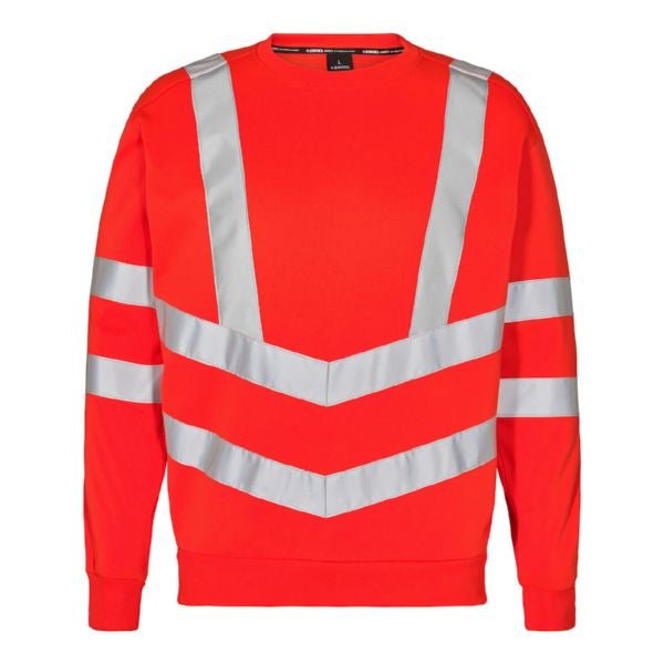 Safety Sweatshirt Hi - vis Orange – Sichtbarer Schutz für Arbeit - Bayerwald Arbeitsschutz