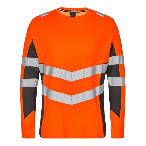 Safety T-Shirt L/S Orange/Grün – Sichtbarkeit und Komfort - Bayerwald Arbeitsschutz