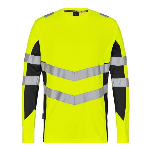 Safety T-Shirt L/S Orange/Grün – Sichtbarkeit und Komfort - Bayerwald Arbeitsschutz