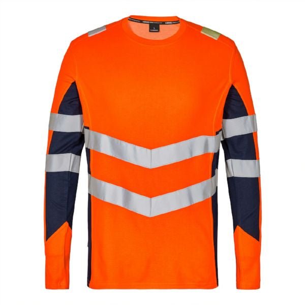 Safety T-Shirt L/S Orange/Grün – Sichtbarkeit und Komfort - Bayerwald Arbeitsschutz