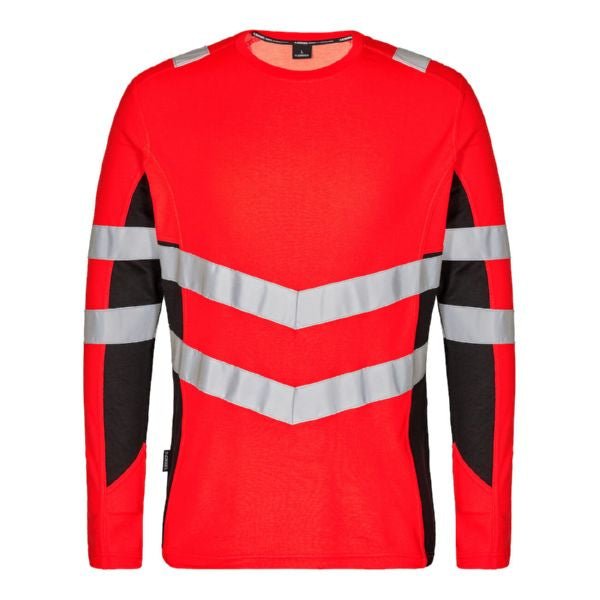 Safety T-Shirt L/S Orange/Grün – Sichtbarkeit und Komfort - Bayerwald Arbeitsschutz