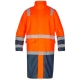 Safety Lange Regenjacke,Gr. L,Orange/Marine
