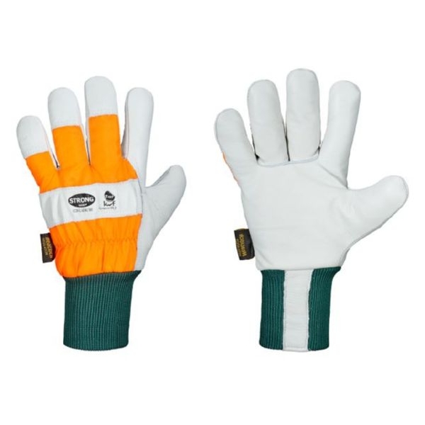 *Lärche* STRONGHAND® Handschuhe, Gr. 10,5, natur/orange