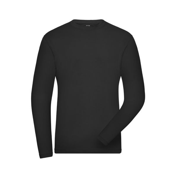 Men's BIO Stretch-Longsleeve Work - SOLID -