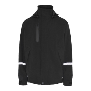 Atmungsaktive Stretch Regenjacke, schwarz