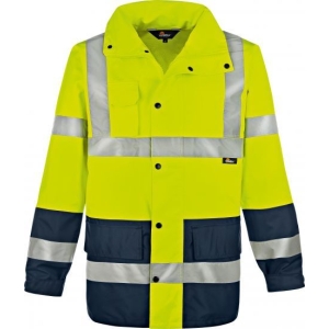 Basic Warnschutz-Kontrast-Regenjacke
