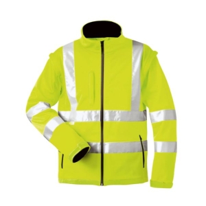 Basic Warnschutz-Softshelljacke