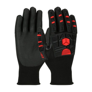 Handschuhe MAXIMUM SAFETY EN 388, Schwarz/Rot