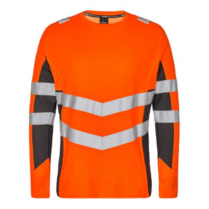 Safety T-shirt L/S,Gr. 2XL,Orange/Anthrazit Grau